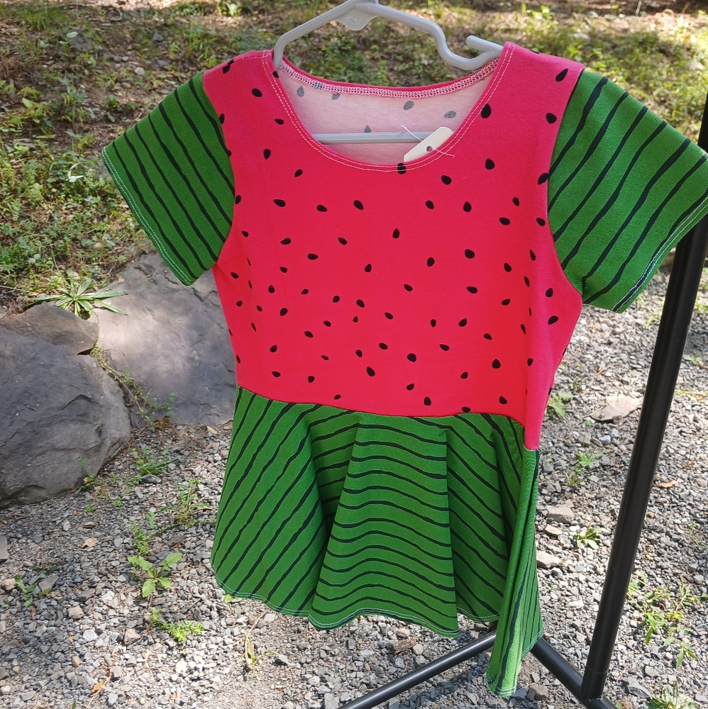 Watermelon Peplum
